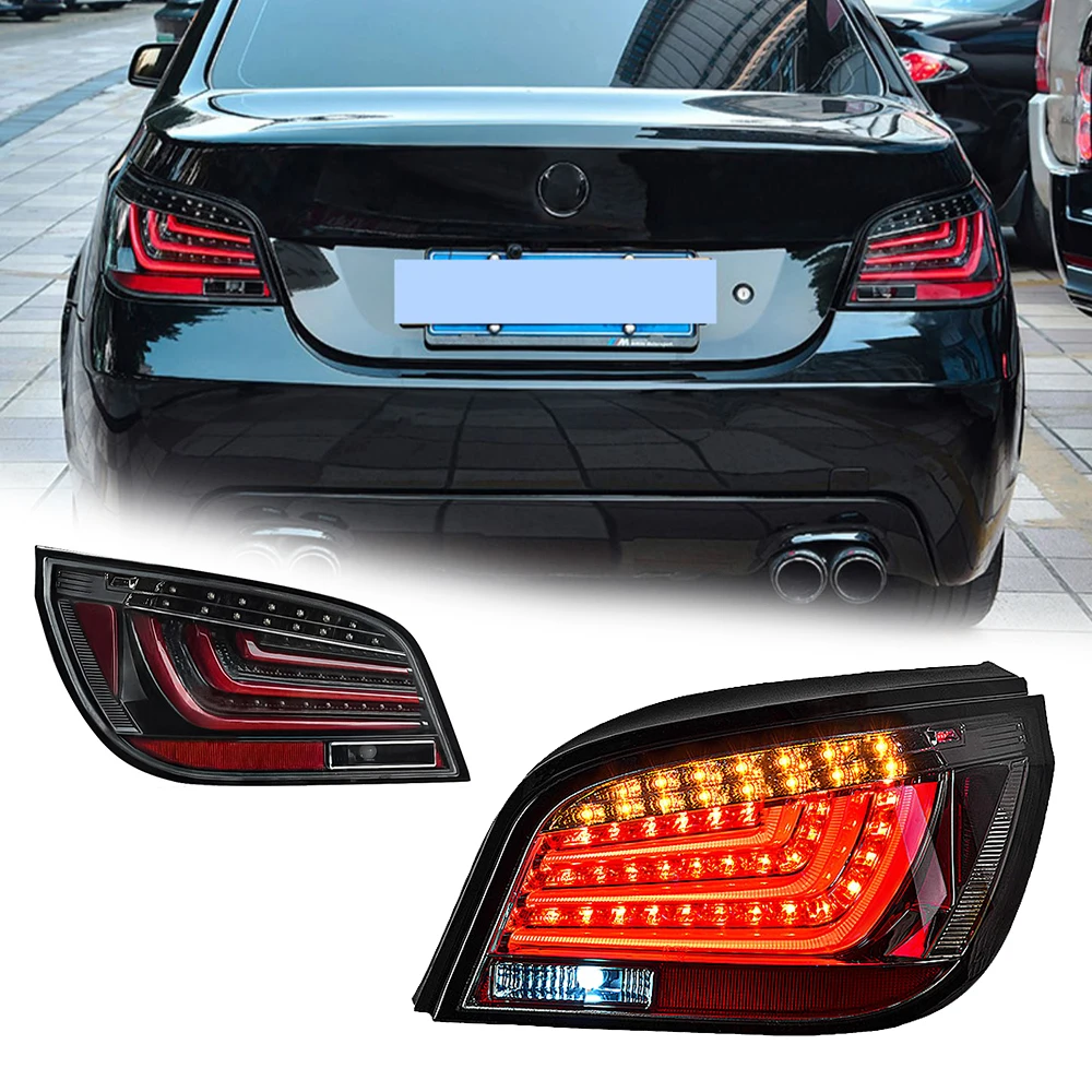

Светодиодные задние фонари для BMW серии 5 E60 04-10, новый стиль, полностью светодиодные задние фонари DRL, аксессуары для сигнала в сборе, модифицированная лампа