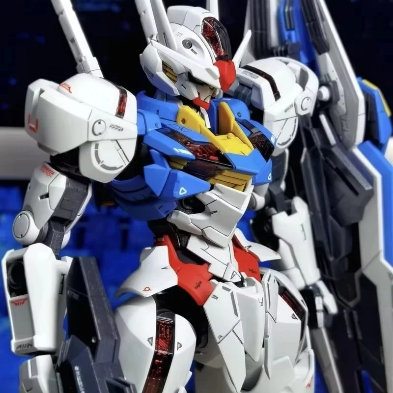 FM 1/100 الجوي الساحرة من ميركوري ميكا الجمعية أطقم منمذجة سطح المكتب الديكور دمية الأولاد لغز اللعب هدية تحصيل #5