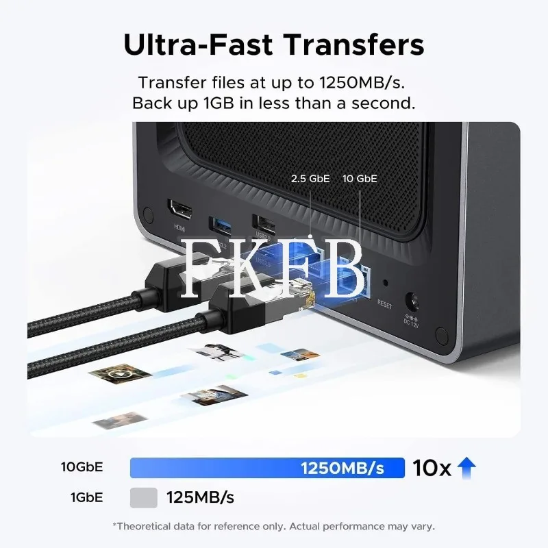 

Сетевое хранилище NASync DXP4800 Plus с 4 отсеками, процессором Gold 8505, 16 ГБ DDR5, SSD 128 ГБ, 10GbE/2.5GbE, двумя слотами M.2 NVMe, поддержкой 4K мультимедиа