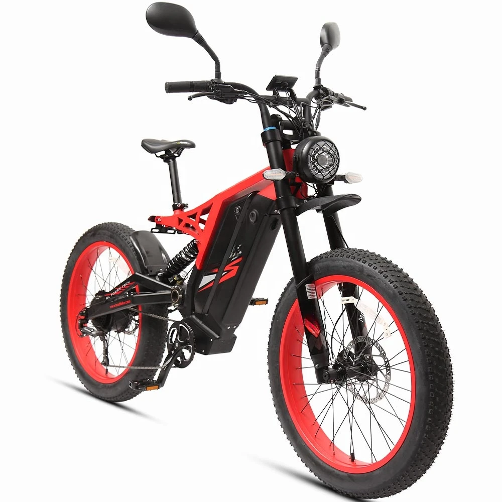 TXED 26inch tire 7 speed 52V 1200W motor double power road ebike adult electric motorcycle dirt ebike