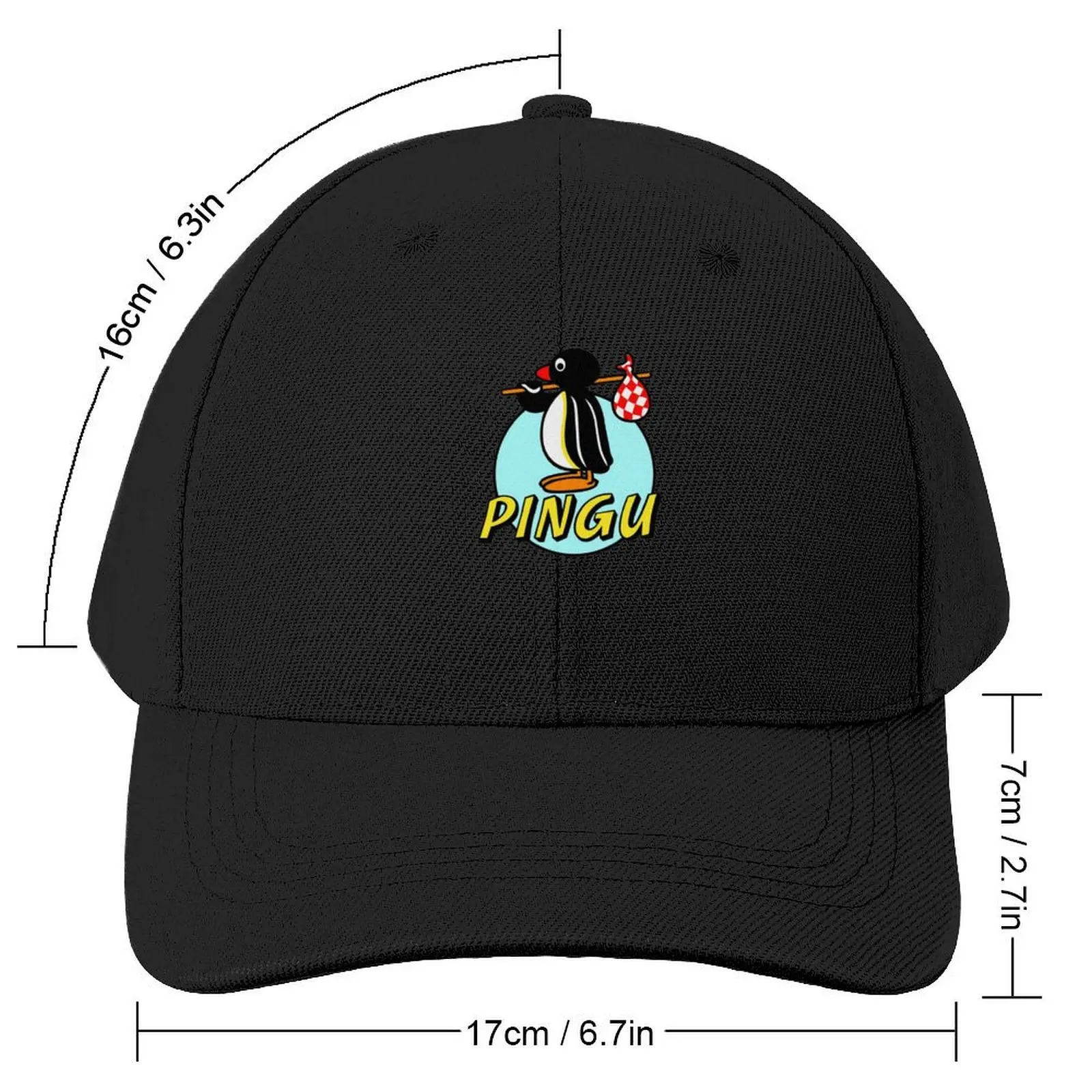 Giulianateeco Pingu Logo, Summer, Hot Search Baseball Cap hard hat Anime fishing hat Caps Male Women's