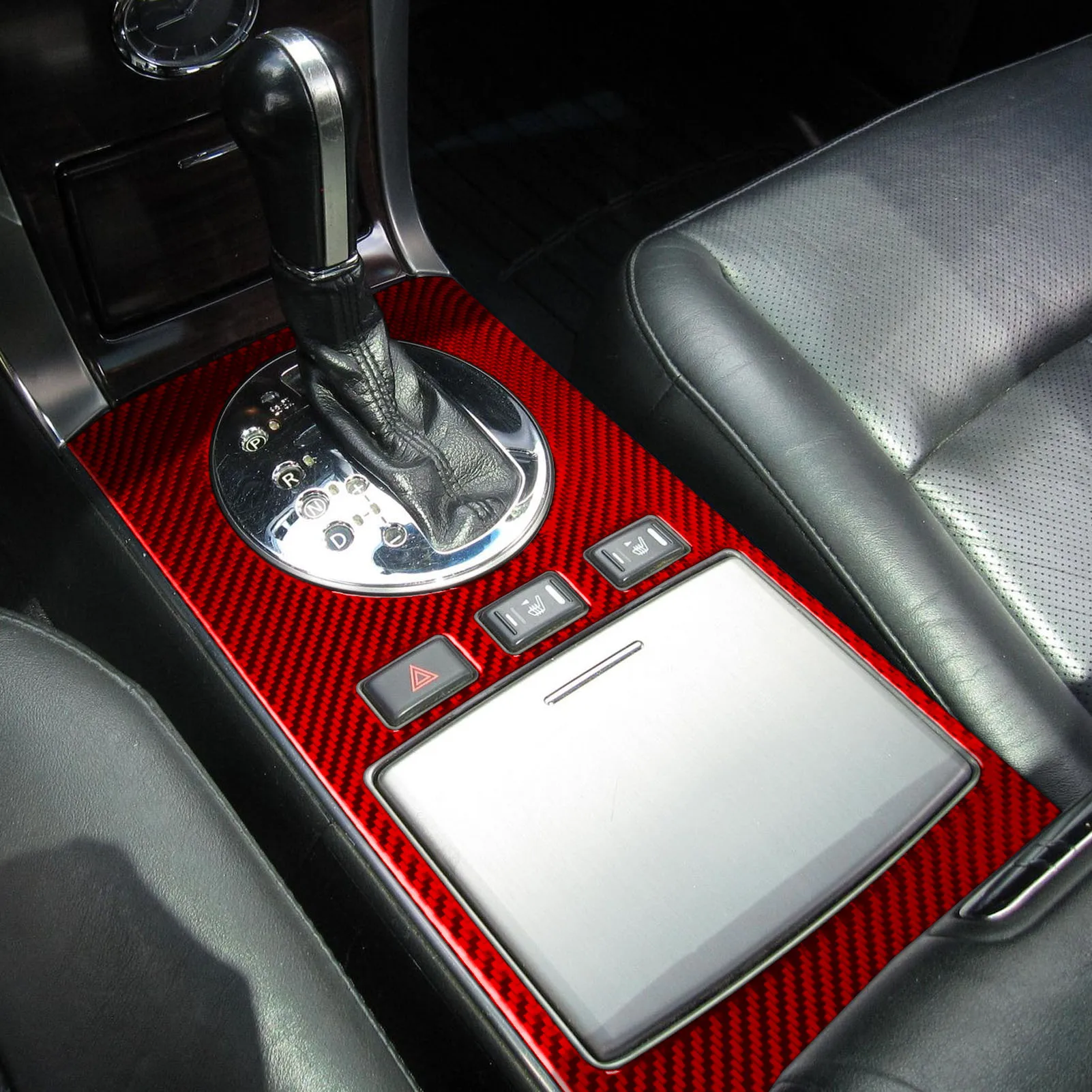 

Soft Carbon Fiber Car Center Control Gear Shift Frame Panel For Infiniti FX35 FX45 S50 2006-2008 Interior Accessory Stickers