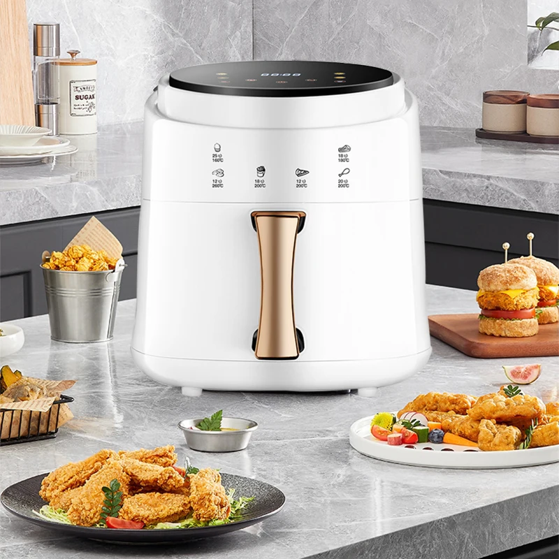 

Intelligent Air Fryer 8L large capacity multi-functional oil-free fryer automatic home 360° baking touch screen air oven