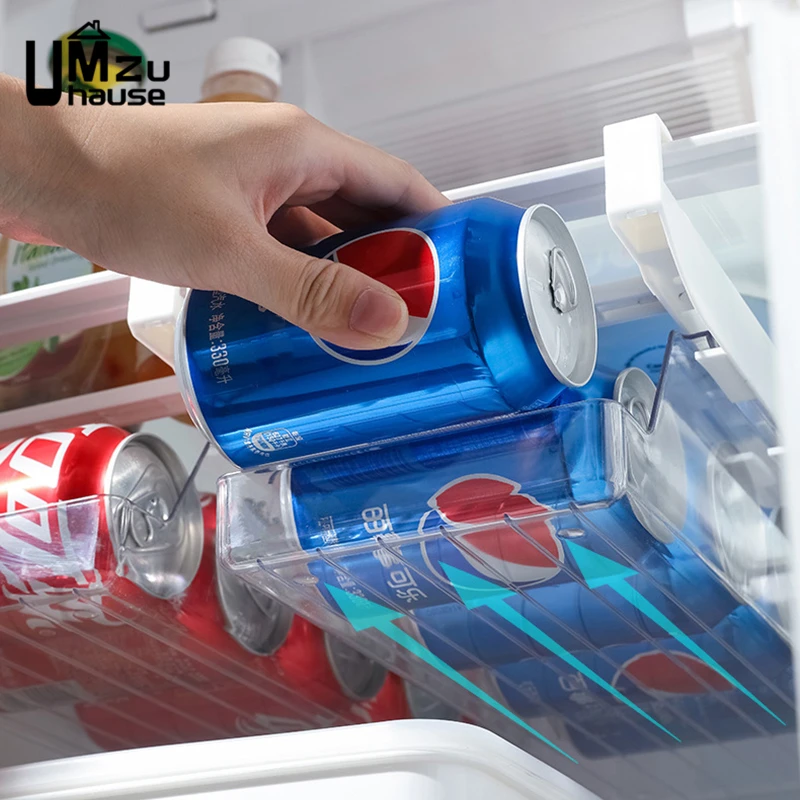 Auto Rolling Dispenser para Bebidas, Slide Beverage Box, Beer Can, Refrigerante Water Storage Case, Hanging Shelf, Organizadores, Frigorífico Titular