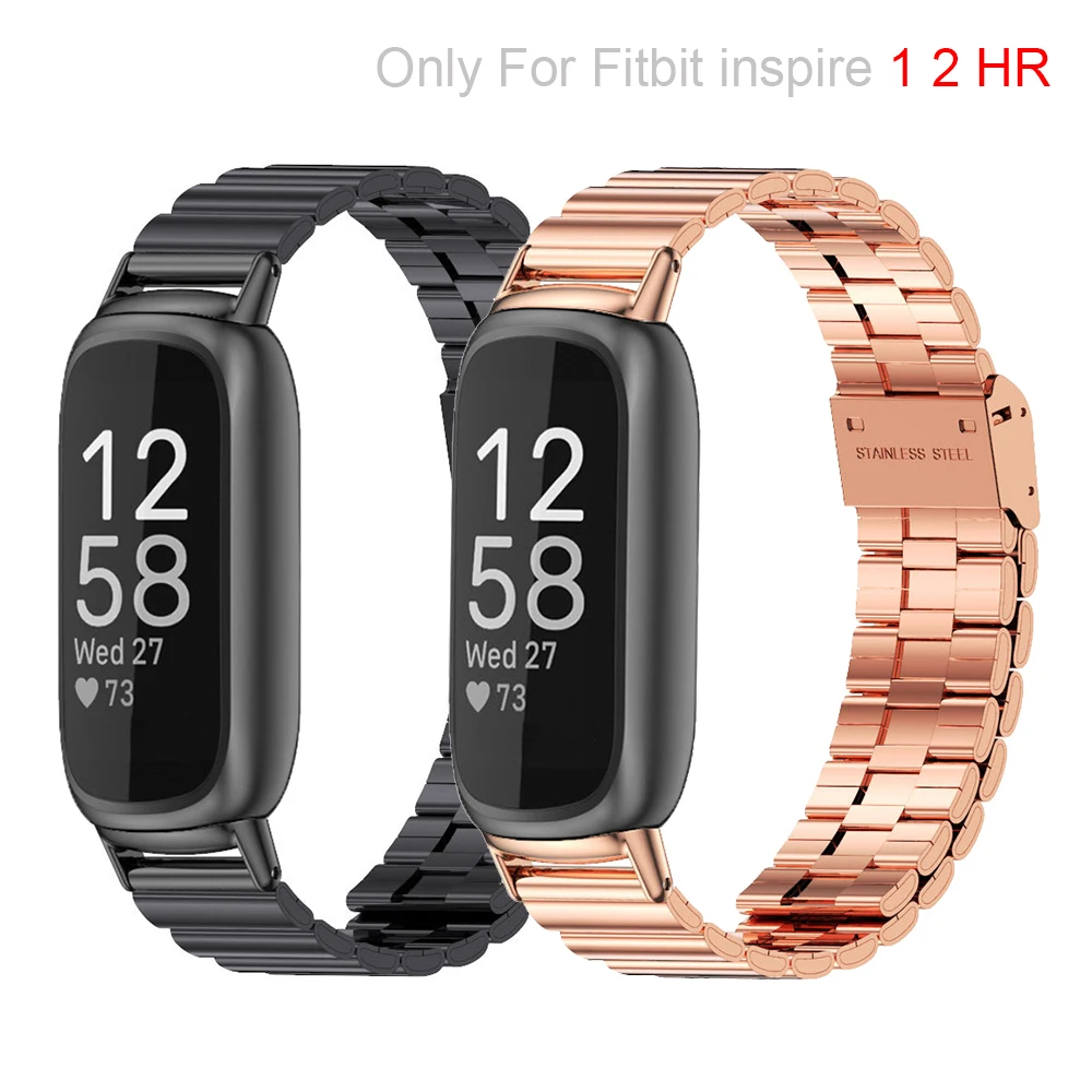 ステンレス鋼の時計バンド,fitbitインスパイア用,インスピレーションを与える,3 2