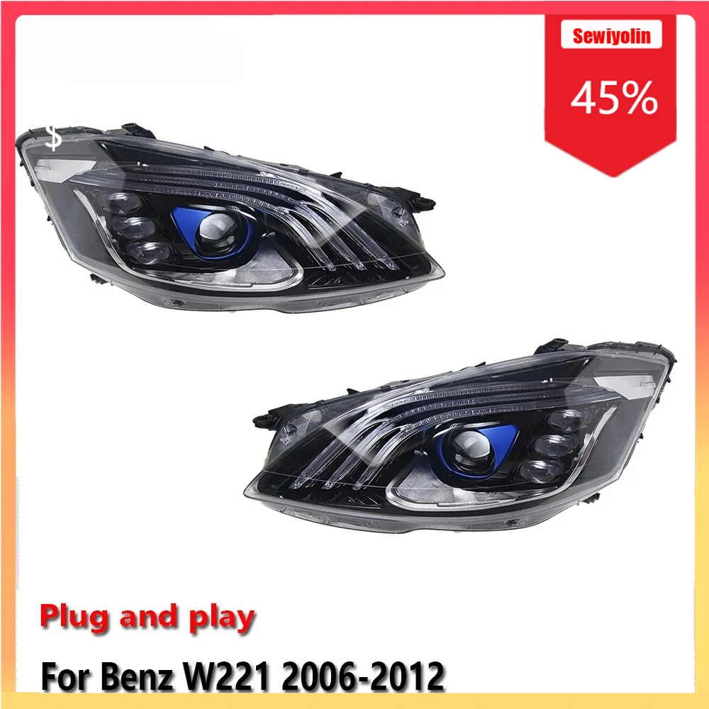 

Car Lamps Headlight Assemblies For Benz W221 2006-2012 Fog DRL Brake Turn Signal Lamp Plug and Play