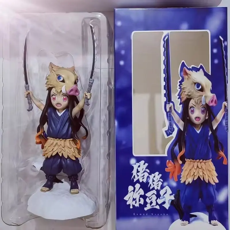 

20cm Anime Demon Slayer Figure Kamado Nezuko Midouzi Cos Lnosuke Kimetsu Figurine Pvc Decoration Statue Model Toys Gift