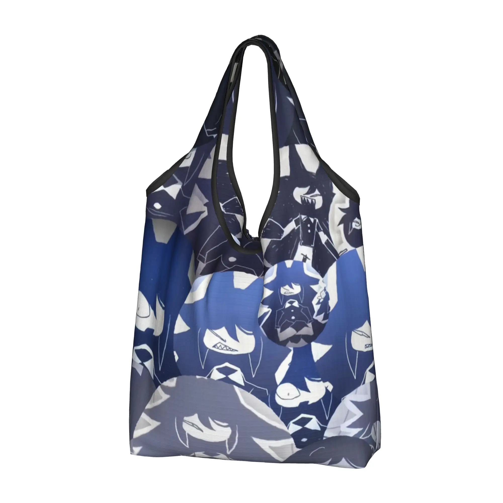 Kawaii Printed Anime  Miss Circle Cartoon  Tote Shopping Bags Portable Shoulder Shopper  Handbag