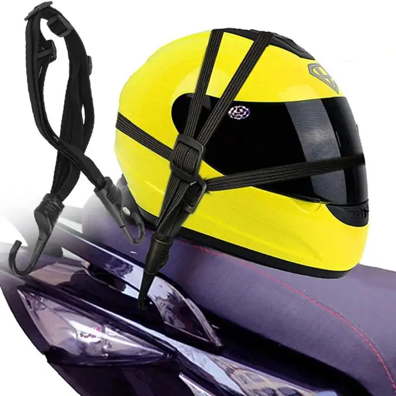 Universal 60/90cm Motorcycle Luggage Strap Moto Helmet Gears Fixed Elastic Buckle Rope High-Strength Retractable Protective Net