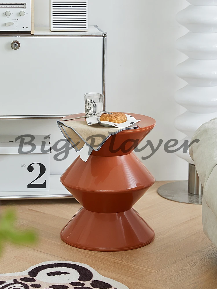 Round Plastic Coffee Table,Nordic Home Furniture,Living Room Sofa Side Tables,Hallway Shoes Stool,Balcony Small Desk,Nightstands