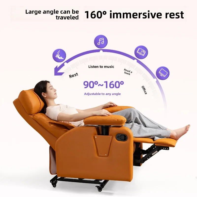 Breathable Long Sitting Gaming Chair Ergonomic Home Office Internet Cafe Armrests Recliner Furniture Sofa Armchair - view 5