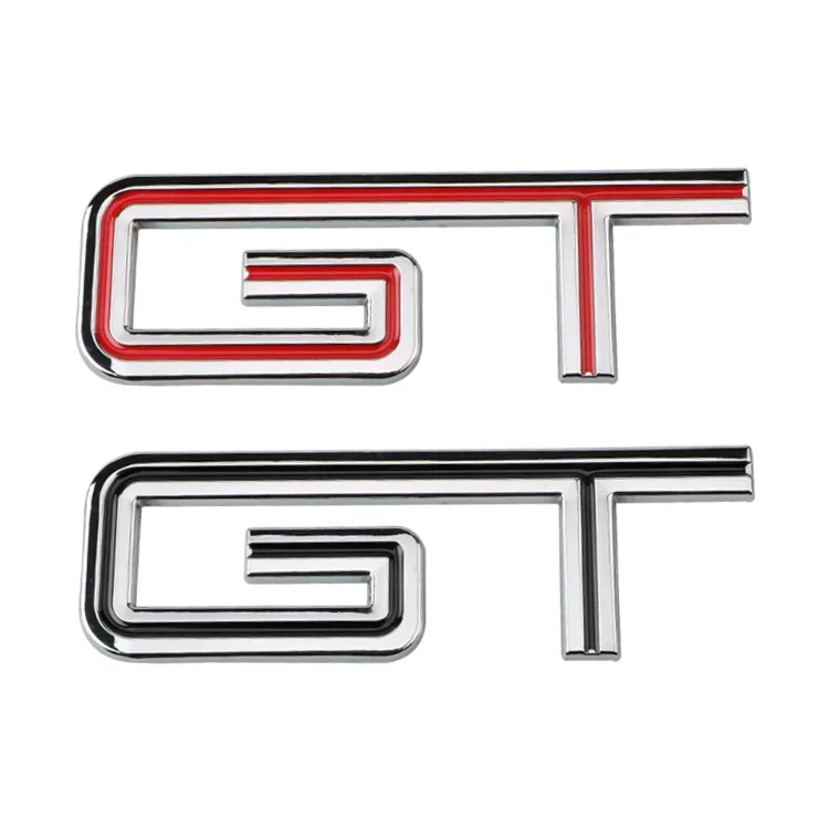 1 Pcs 3D GT Car Badge Emblem Sticker Decals for GT BMW KIA Forte Optima Picanto Stinger Renault Mondeo Peugeot Hyundai