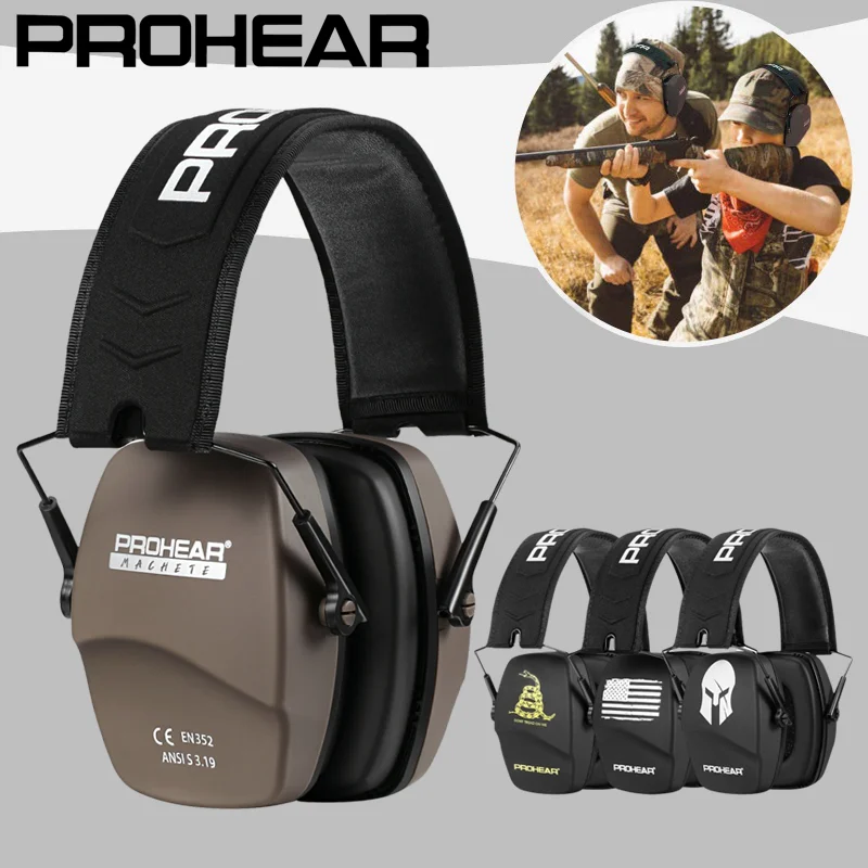 

PROHEAR Shooting Ear Protection 2Pcs Safety Earmuffs NRR 26dB Passive Noise Reduction Hearing Protector for Gun Range Hunting