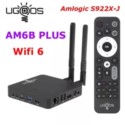 UGOOS AM6B Plus TV BOX Amlogic S922X-J Android 9.0 DDR4 4GB RAM 32GB WiFi6 1000M BT5.0 4K AM6 Plus TVBOX