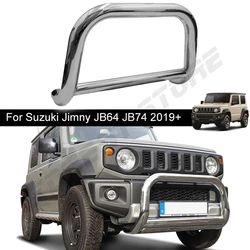 Paraurti anteriore per auto paraurti anteriore in acciaio Bull Bar protezione senza verricello per Suzuki Jimny JB74 JB64 2019 2020 2021 2022 2023