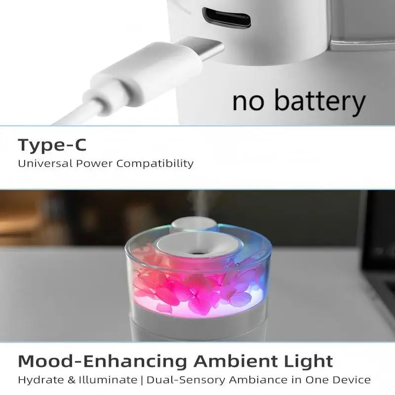 2025 جديد مرطب هواء صغير USB 180 مللي ناشر رائحة منقي زيت طبيعي الروائح ضباب صانع أضواء ملونة للمنزل السيارة #6