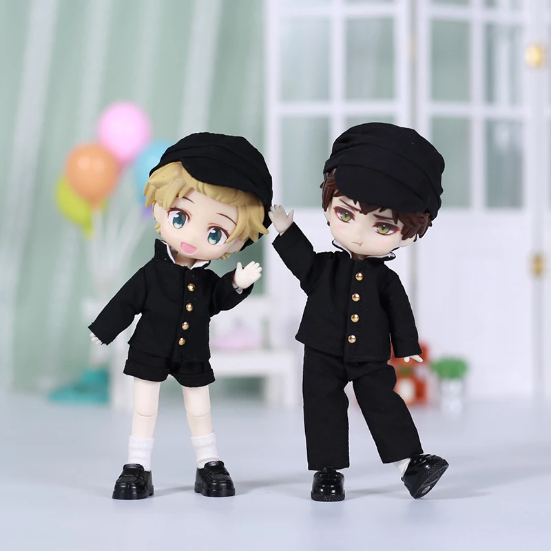 

NEW OB11 Doll Clothes Japanese School Uniform Suit For Ob11 1/12 Doll Outfit Daily Casual Accessories Children Diy Dress Up