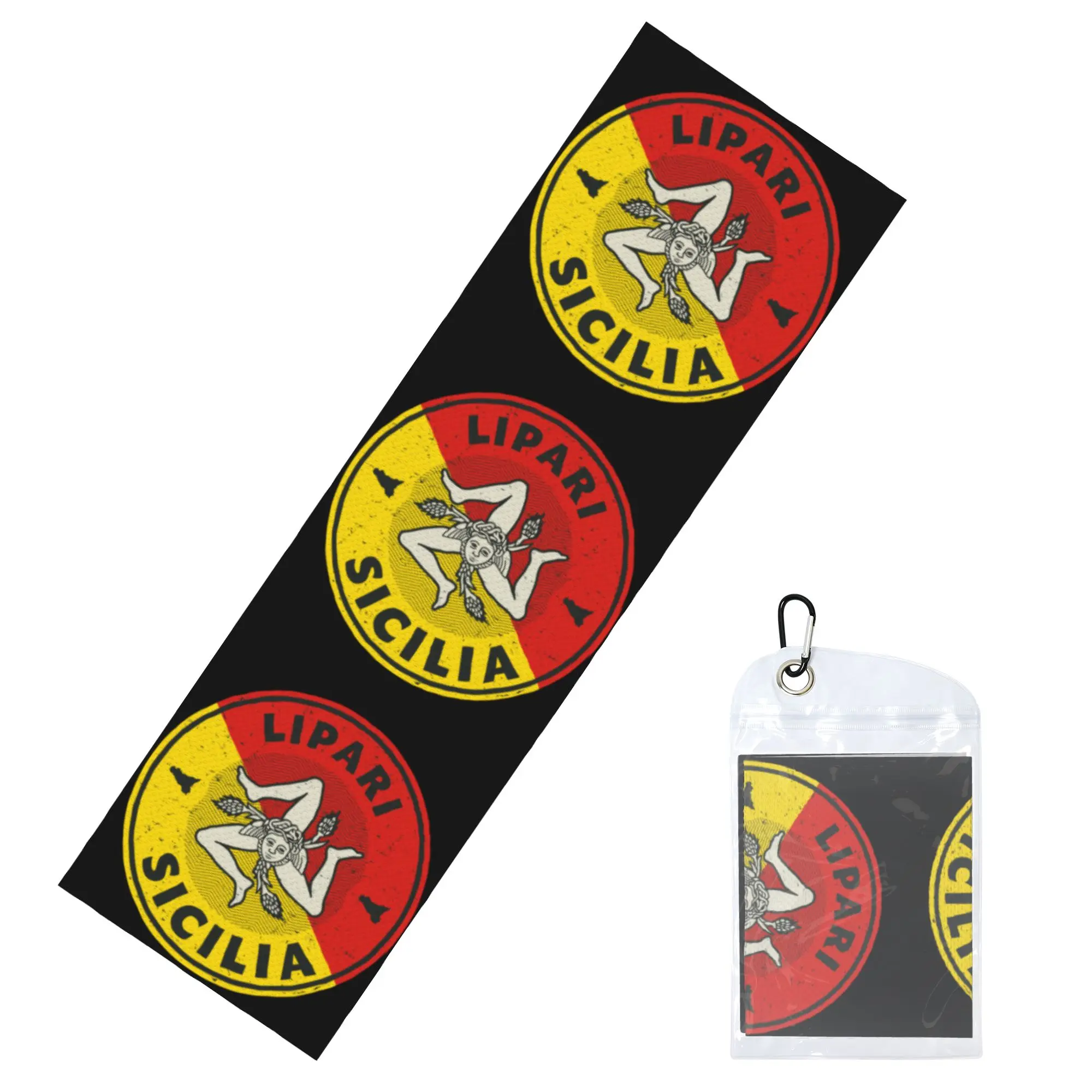 Italian Island Sicily Flag Towel Quick Dry Sicilian Bandiera Super Soft  Running Towels