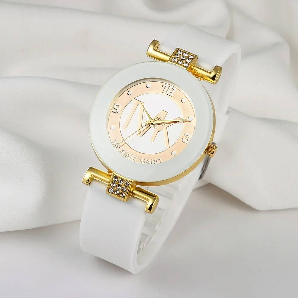 UTHAI W28 Women's Fashion Quartz Watch Light Luxury Diamond Silicone Band College Girl Watches Clock