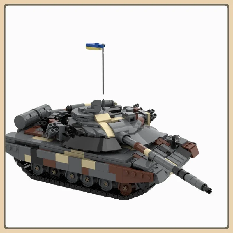 Blocos de construção MOC T64 modelo de tanque série militar presente criativo conjunto de construção de quebra-cabeça