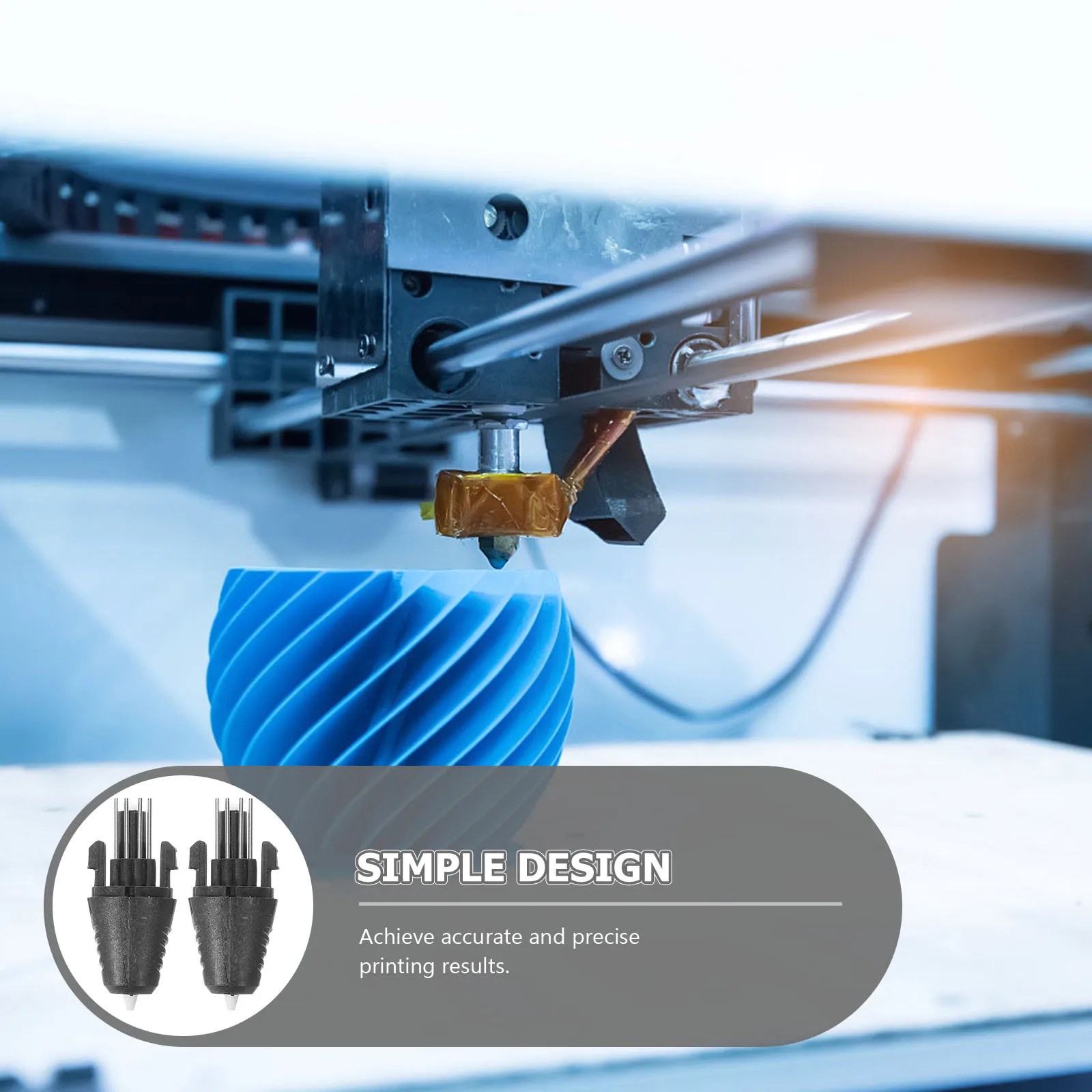 

2 шт., сменная насадка для ручки для 3D-печати, прочная, простая установка, аксессуары для точной печати, совместимые с несколькими моделями