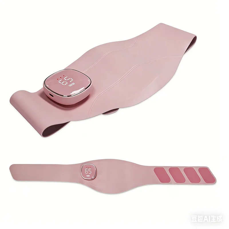 Multi-Mode Graphene EMS Heating Massager Belt for Period Pain Relief & Waist Pressure Relaxation