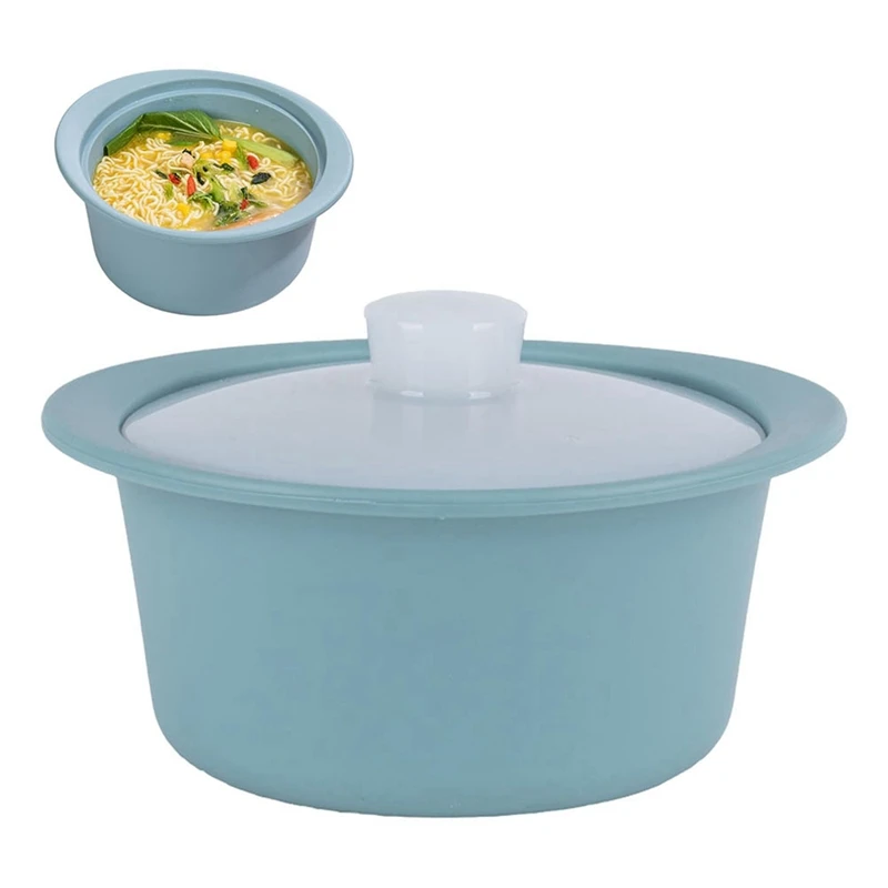 Silicone Microwave Steamer Pot with Handle & Lid-Grade Steamer Bowl, Heat- Cooker , Dishwasher Safe Pink&-ABHG