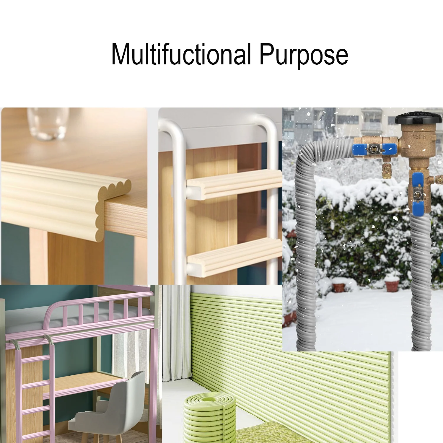 แถบโฟมกันความร้อนแบบหนา ป้องกั - Pipe Insulation Foam บทวิจารณ์และราคา