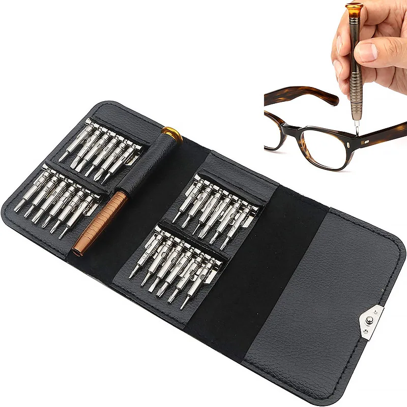 25 in 1 Precision Screwdriver Set - Portable Multifunctional Kit for Mobile Phones, Tablets, Computers, Watches and Cameras