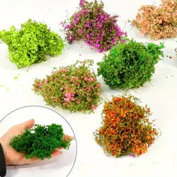 Flower Cluster Grass Model Wall Plants Cotton Thread Vine Leaves For Military Scene House Railway Train Layout Diorama