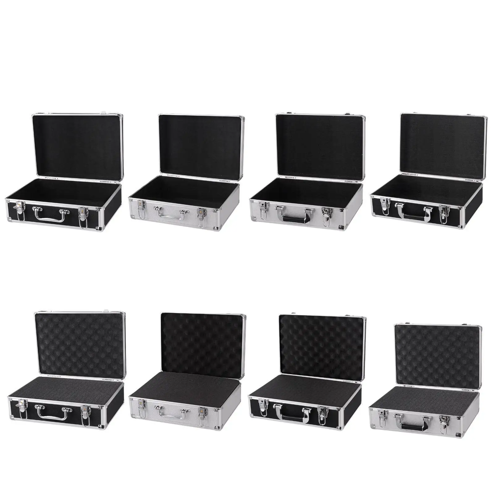 

Carrying Case Instrument Document Organizer Box for Cordless Mic Storage Suitcase Carrying Box Portable Aluminum Storage Case