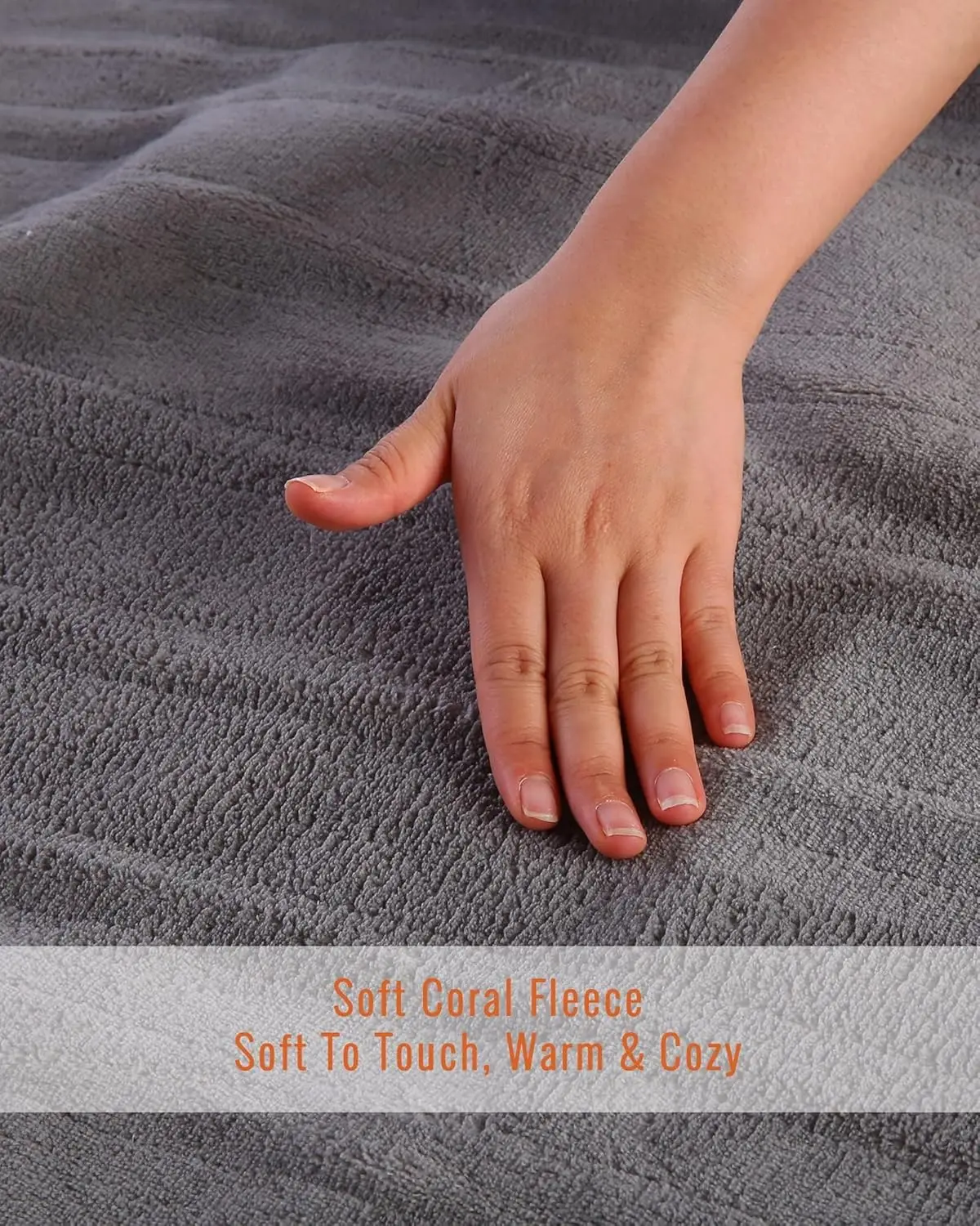 Queen Size Electric Mattress Pad with Dual Control, 4 Heat Levels, Fast Heating, Auto Shut Off, Machine Washable