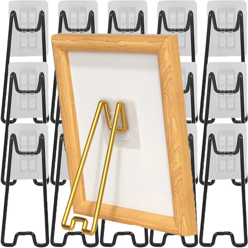 1-3pcs Photo Frame Easel Back Stand Home Bedroom No Drill No Nail Desktop Display Backboard Holder for Pictures Albums Crafts