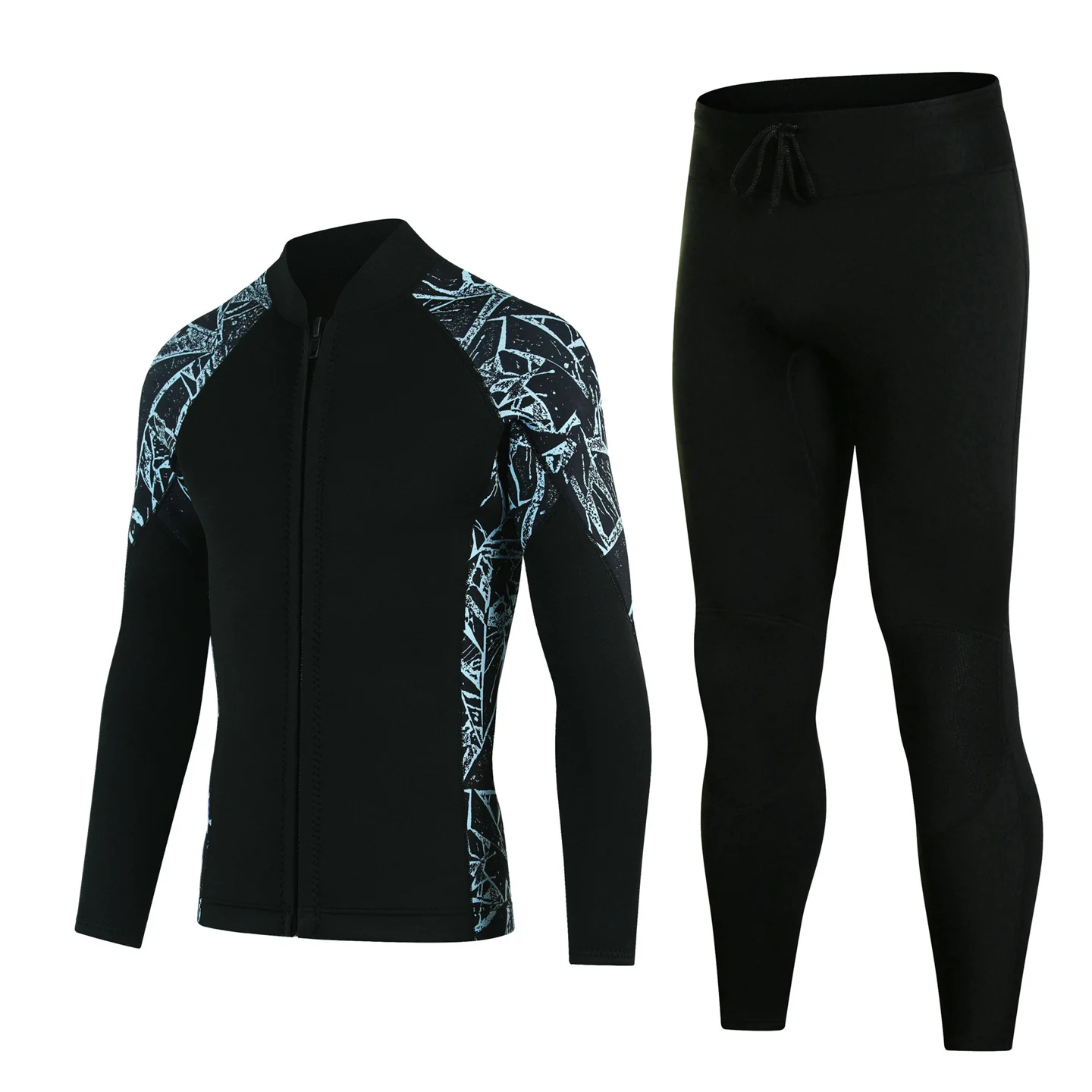 3MM Neoprene Wetsuit Top And Pants Set for Men And Women Separated Diving Jacket Thermal Swimsuit for Surfing Snorkeling Spearfi