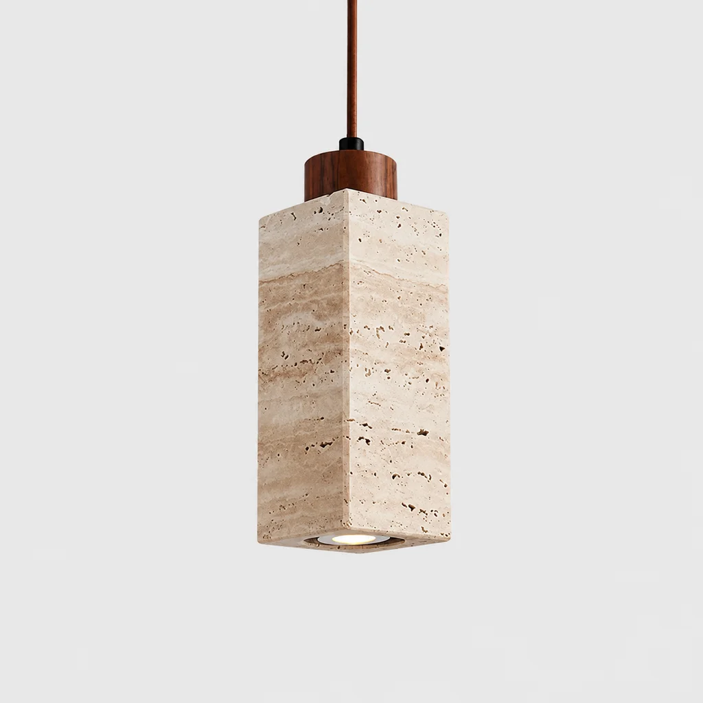 Natural Yellow Cave Stone Pendant Light Bedroom Bedside Chandelier Homestay Hotel Background Wall Entrance Cabinet Pendant Light