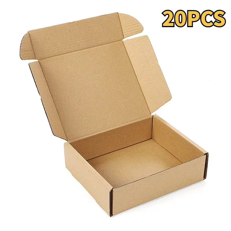 

20pcs/lot Super Hard Cardboard Corrugated Mailer Boxes for Packaging Craft Gifts Giving Products for Shipping Express Packaging
