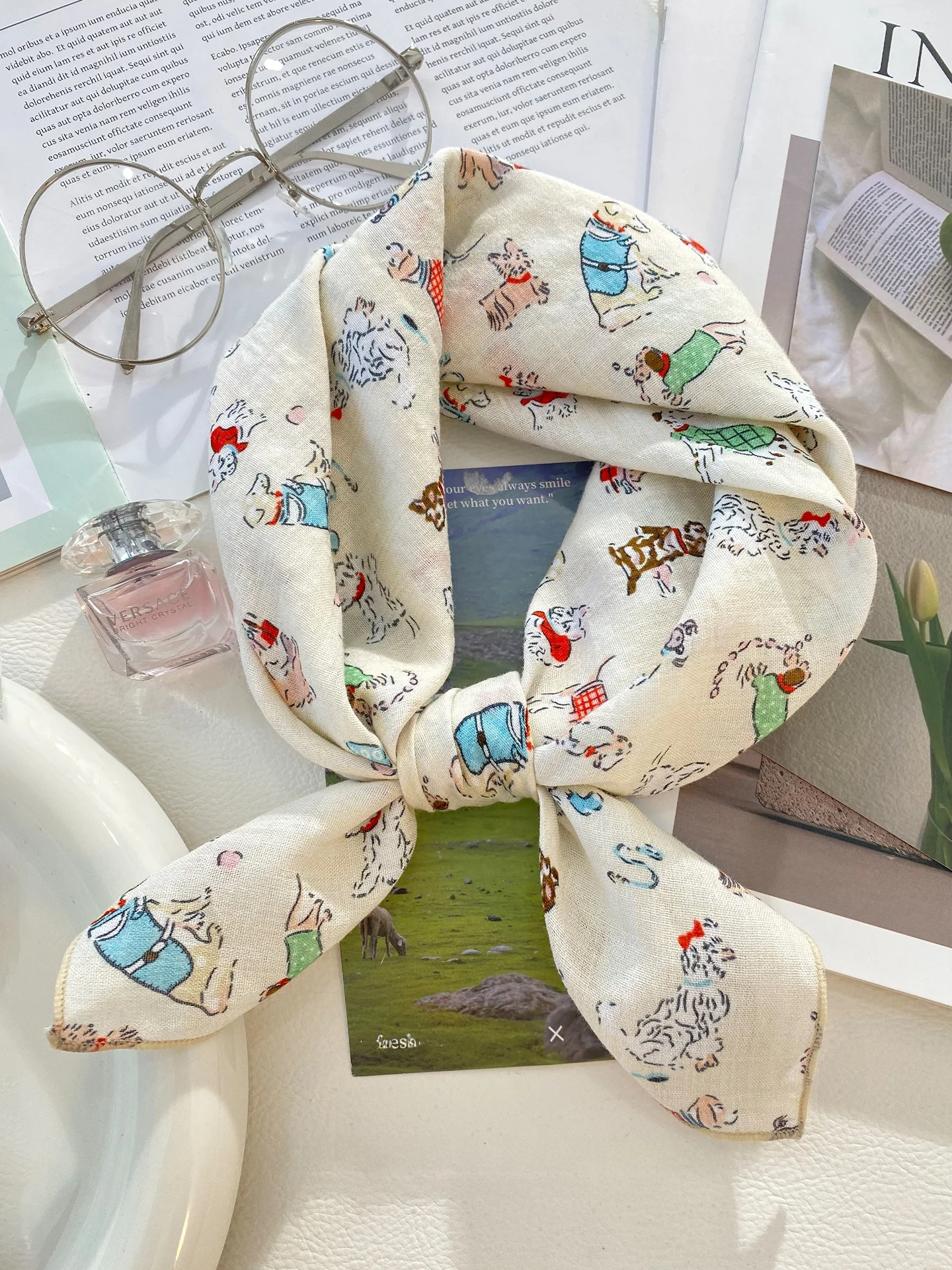 lenco-floral-retro-de-algodao-feminino-novo-estilo-doce-de-primavera-lenco-quadrado-multifuncional-estilo-coreano-para-estu