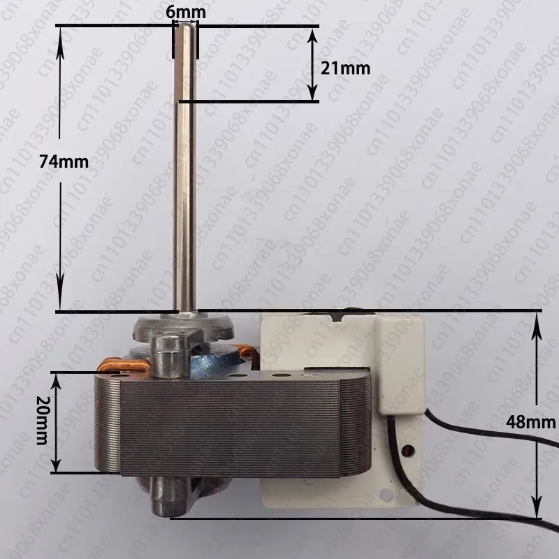YJ61-20/16 محرك غير متزامن ذو عمود مظلل عالمي، مروحة صغيرة صغيرة، مروحة برجية، محرك مروحة متداول، محرك 220 فولت #2