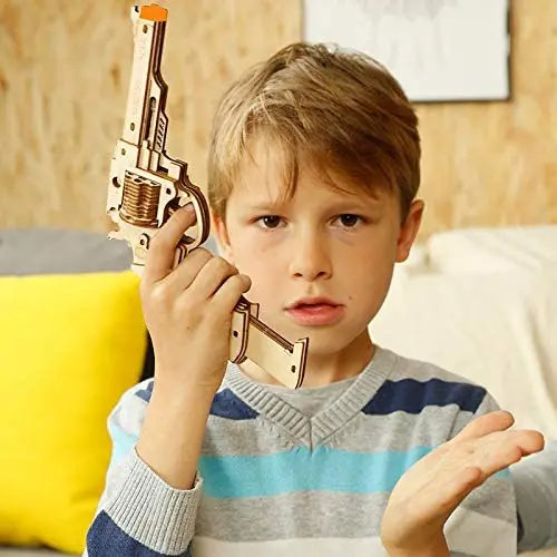 Robotime Gun Blocks modelo Kit de construcción juguetes regalo para niños regalo de cumpleaños