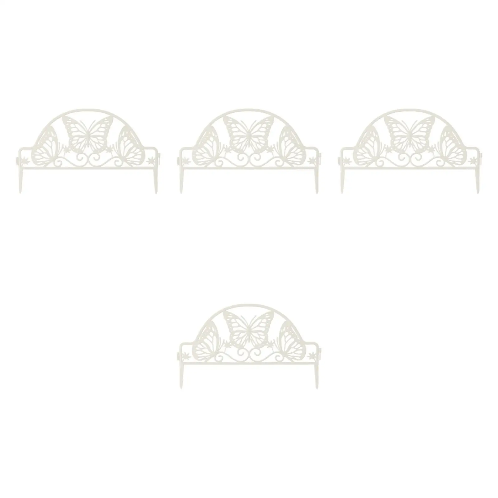 4Pcs Decorative Garden Fences Picket Fence Garden Fencing Farmhouse Animal
