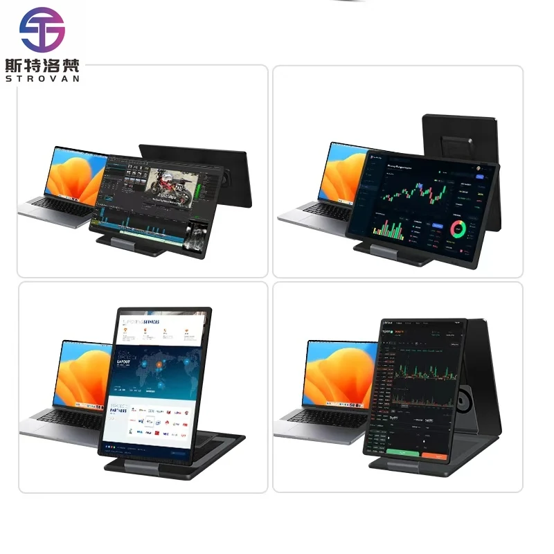 

New 15.6" FHD 1080P IPS Transparent Cool Component Plug&Play Laptop Screen Extender Type C LCD