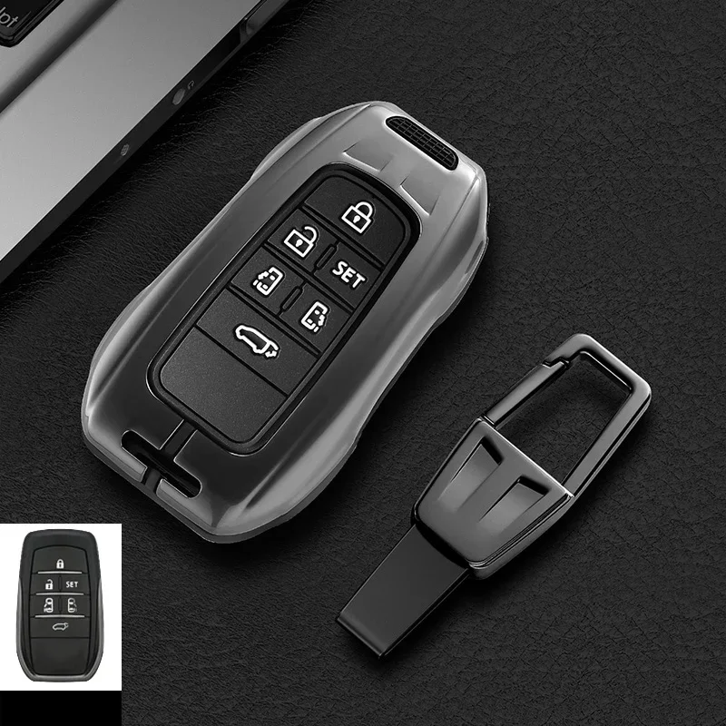 

4\5\6Buttons For Toyota Alphard PREVIA Voxy Noah Esquire Vellfire Harrier Car Key Cover Case Remote Shell Fob Holder Keychain