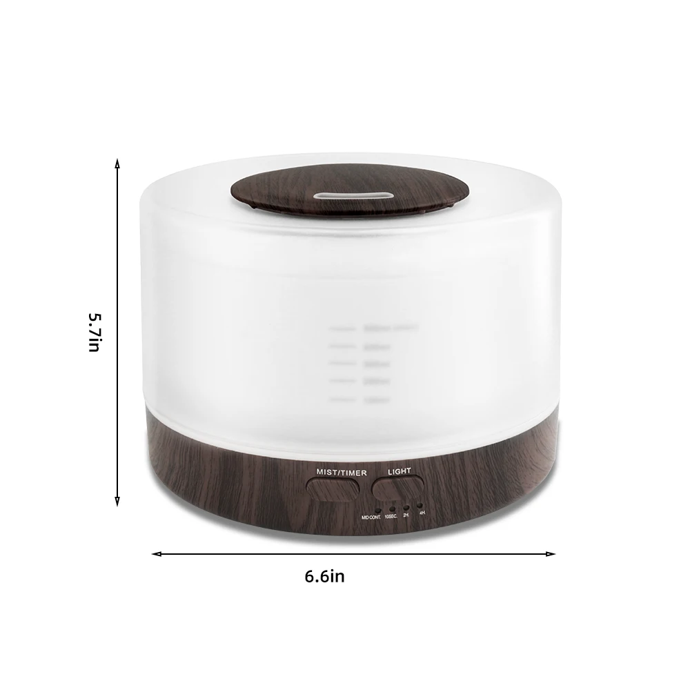 

Large Essential Oil Diffuser with Humidifier, Timer & 7 Color Lights – Includes 6 Fragrance Oils for Home, Office, Yoga – A