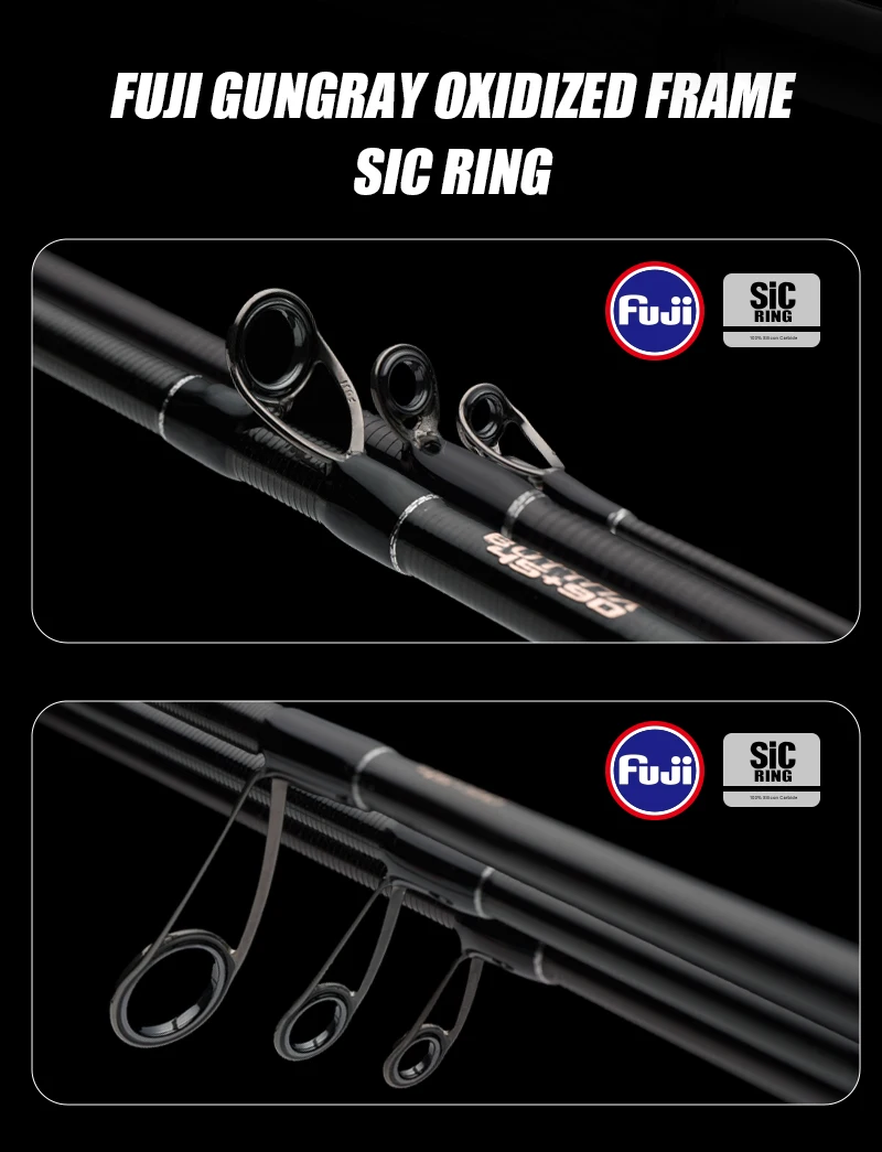 Purelure Realm Bass-Angelrute All M40X Toray Carbon Soft Bait Zander EX F/F Action mit Fuji SIC Ring für Spinning und Casting – Detail 8