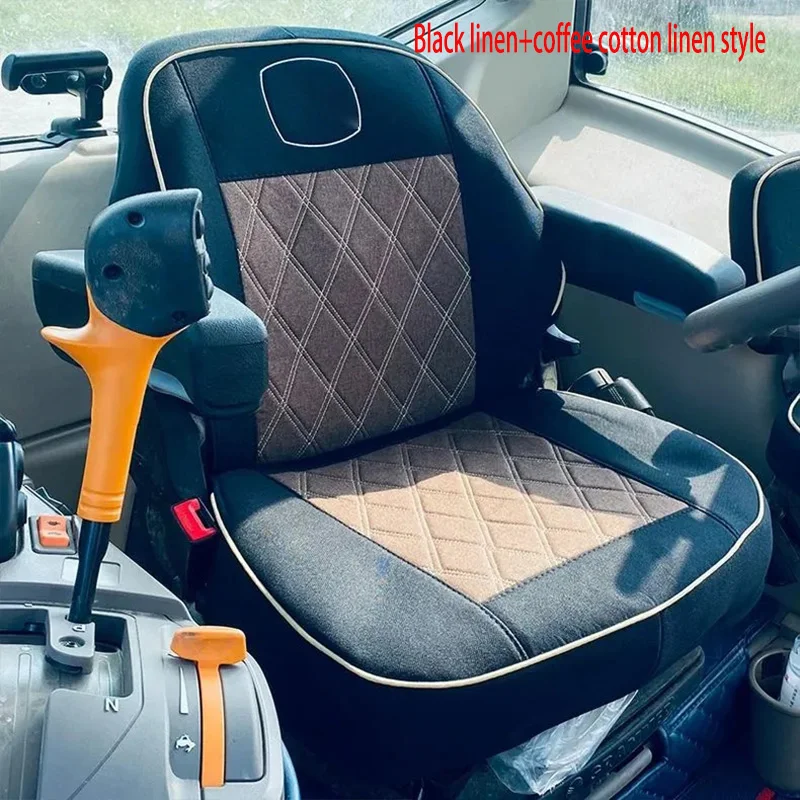 مناسبة لجون ديري غطاء وسادة مقعد جرار 6M2104/6E1504/6B1404/6B1204 غطاء مقعد مغلق بالكامل #5