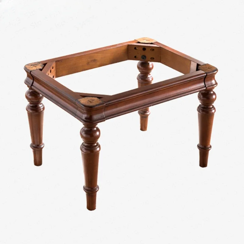 Banqueta americana para quarto, madeira maciça, mesa de luxo acessível, banco de couro, Guzheng