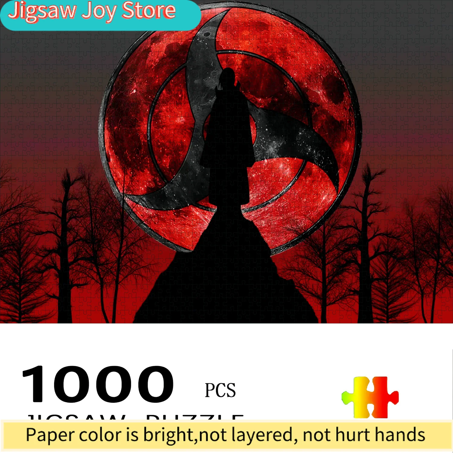 

s Boxed Set, Anime Theme Pattern, High-Difficulty Paper Puzzle - Large Interactive and Family Game, Home Decor Brain Challenge