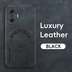 Magnetic Retro Leather Case For Xiaomi Poco F4 GT PocoF4 GT 5G Wireless Charging Phone Case Cover