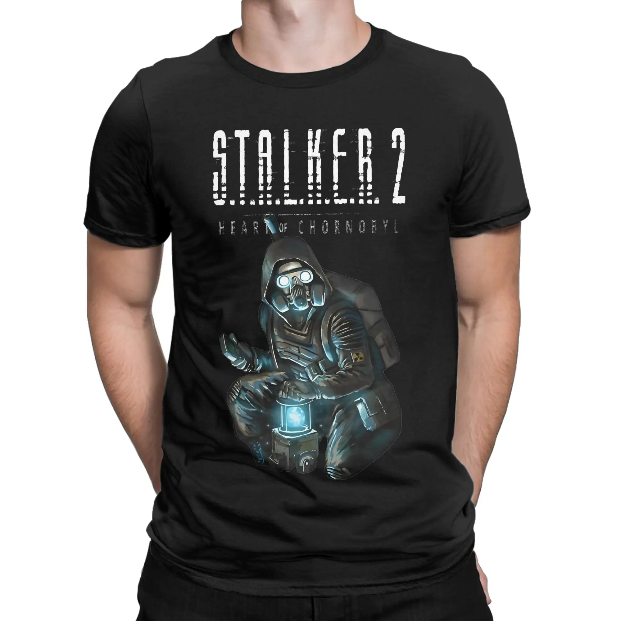 STALKER 2 Heart Of Chornobyl Loner Stalker With Artifact Container T-Shirt Cotton Tee Shirt Round Neck T Shirt Big Size Clothing