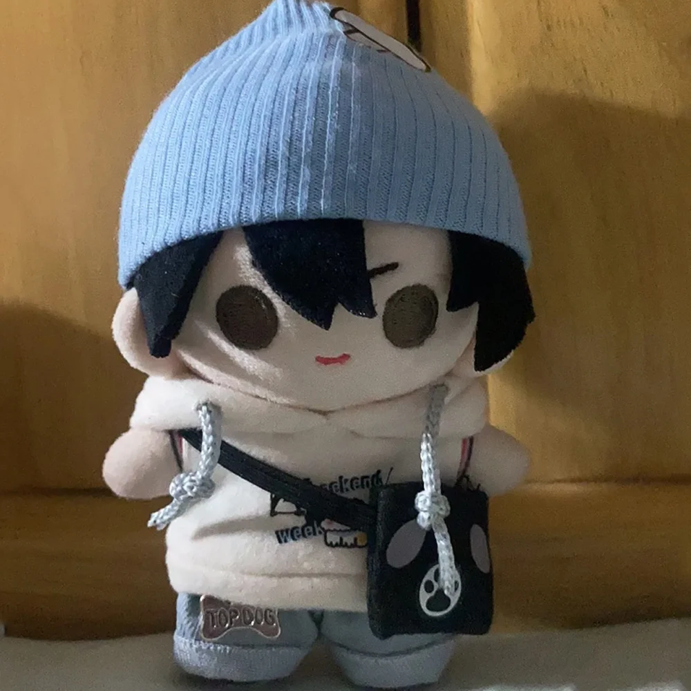 1 set kleding hond hoodie 10 cm katoenen kleding met hoed puppy set kleding outfit kleine tas dier aankleedset kindercadeau